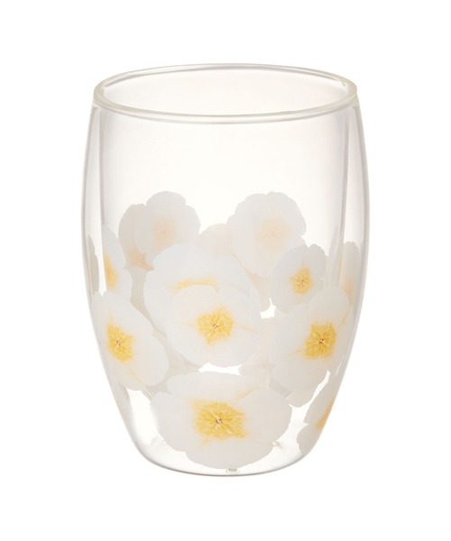 Francfranc(フランフラン)の「キアーロ ダブルウォールグラス フラワー(グラス/マグカップ/タンブラー・レディース・マルチ・FREE)」の2枚目の写真