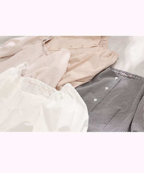 one after another NICE CLAUP（ワンアフターアナザーナイスクラップ）の「パフスリーブ裾レースブラウス（シャツ/ブラウス・レディース・ベージュ/オフホワイト/ブラック系その他/ベージュ系その他・FREE）」の17枚目の写真