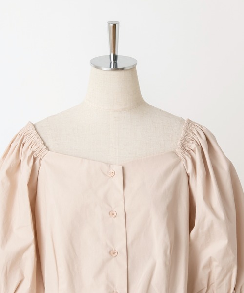 one after another NICE CLAUP（ワンアフターアナザーナイスクラップ）の「パフスリーブ裾レースブラウス（シャツ/ブラウス・レディース・ベージュ/オフホワイト/ブラック系その他/ベージュ系その他・FREE）」の19枚目の写真