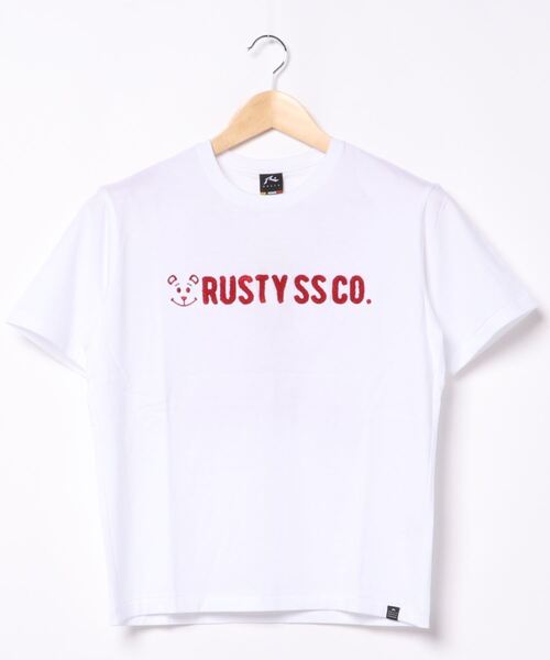 RUSTY(ラスティ)の「【RUSTY / ラスティ】レディースロゴ半袖Tシャツ / バックプリント(Tシャツ/カットソー・レディース・ネイビー/ホワイト×レッド/ホワイト系その他/ブラック/その他7・MEDIUM/LARGE)」の8枚目の写真