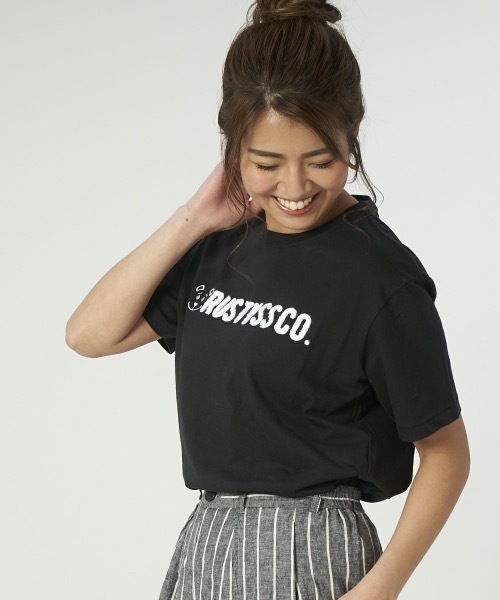 RUSTY(ラスティ)の「【RUSTY / ラスティ】レディースロゴ半袖Tシャツ / バックプリント(Tシャツ/カットソー・レディース・ネイビー/ホワイト×レッド/ホワイト系その他/ブラック/その他7・MEDIUM/LARGE)」の15枚目の写真