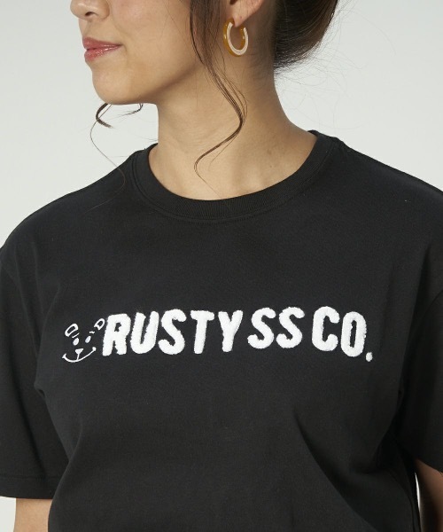 RUSTY(ラスティ)の「【RUSTY / ラスティ】レディースロゴ半袖Tシャツ / バックプリント(Tシャツ/カットソー・レディース・ネイビー/ホワイト×レッド/ホワイト系その他/ブラック/その他7・MEDIUM/LARGE)」の16枚目の写真