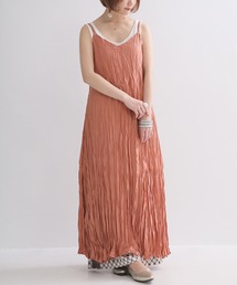 osharewalker | 『バッククロスサテンキャミワンピース』(ワンピース)