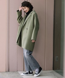 Munich | スーパー100ダブルクロスリバーテーラリングショートコート(その他アウター)