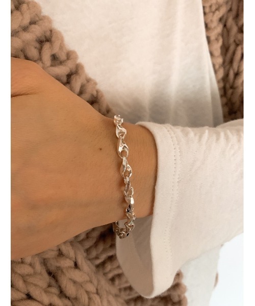 mou（モウ）の「S925 Twist chain bracelet（ブレスレット・レディース・シルバー・FREE）」の2枚目の写真