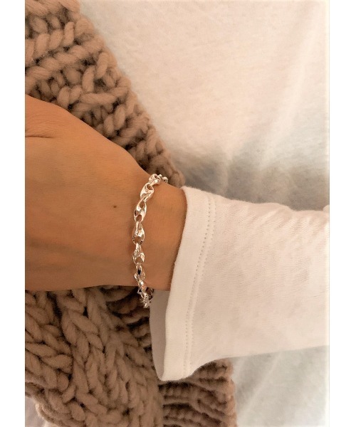 mou（モウ）の「S925 Twist chain bracelet（ブレスレット・レディース・シルバー・FREE）」の3枚目の写真