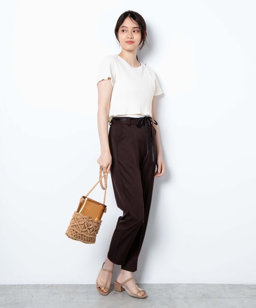 WEGO(ウィゴー)の「WEGO/マクラメクリアショルダーバッグ(ショルダーバッグ・レディース・ブラウン/ホワイト系その他・FREE)」の11枚目の写真