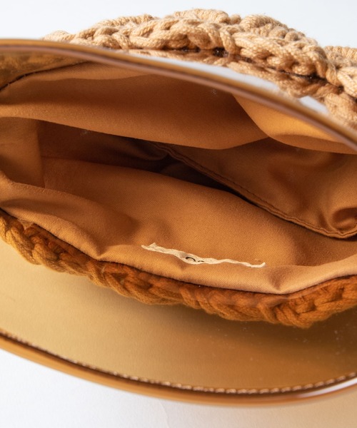 WEGO(ウィゴー)の「WEGO/マクラメクリアショルダーバッグ(ショルダーバッグ・レディース・ブラウン/ホワイト系その他・FREE)」の17枚目の写真