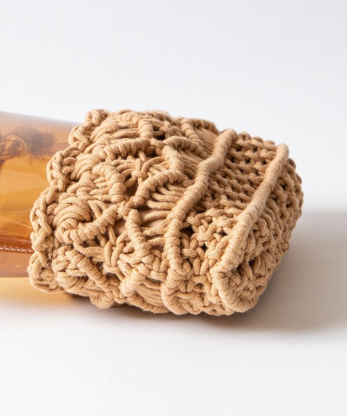 WEGO(ウィゴー)の「WEGO/マクラメクリアショルダーバッグ(ショルダーバッグ・レディース・ブラウン/ホワイト系その他・FREE)」の12枚目の写真