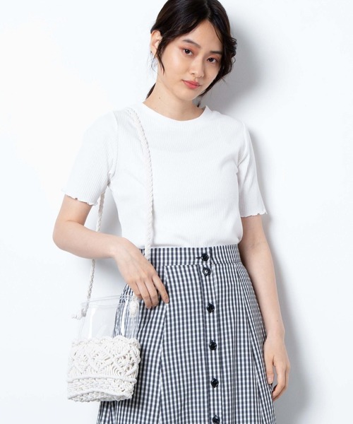 WEGO(ウィゴー)の「WEGO/マクラメクリアショルダーバッグ(ショルダーバッグ・レディース・ブラウン/ホワイト系その他・FREE)」の18枚目の写真