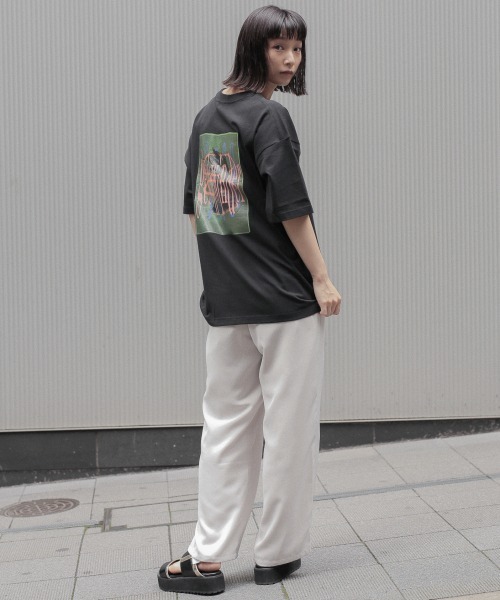 PBLIM（ページボーイリム）の「【PAGEBOYLIM】ミュージックアートTシャツ（Tシャツ/カットソー・レディース・ホワイト/ブラック・MEDIUM/X-LARGE）」の5枚目の写真