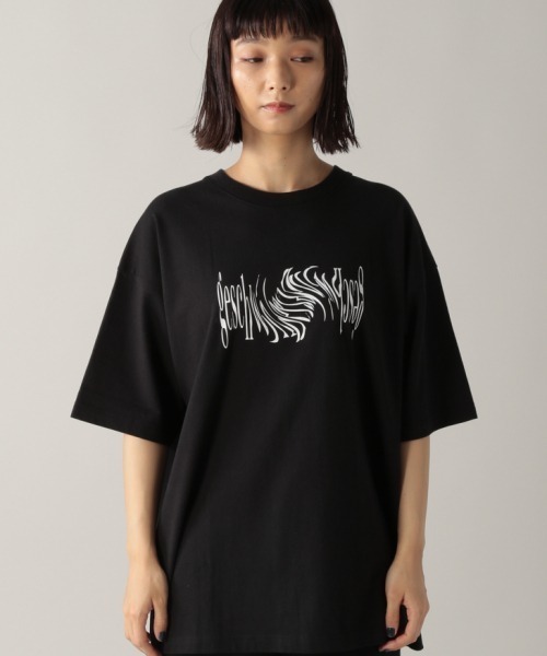 PBLIM（ページボーイリム）の「【PAGEBOYLIM】ミュージックアートTシャツ（Tシャツ/カットソー・レディース・ホワイト/ブラック・MEDIUM/X-LARGE）」の9枚目の写真