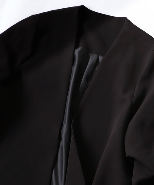 antiqua（アンティカ）の「ノーカラージャケット（ノーカラージャケット・レディース・ブラック/チョコ/ブラウン系その他/ブラウン系その他2・FREE）」の22枚目の写真