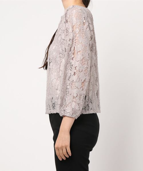 flower（フラワー）の「ゴージャスフリルトップ（シャツ/ブラウス・レディース・ベージュ/アイボリー・FREE）」の3枚目の写真