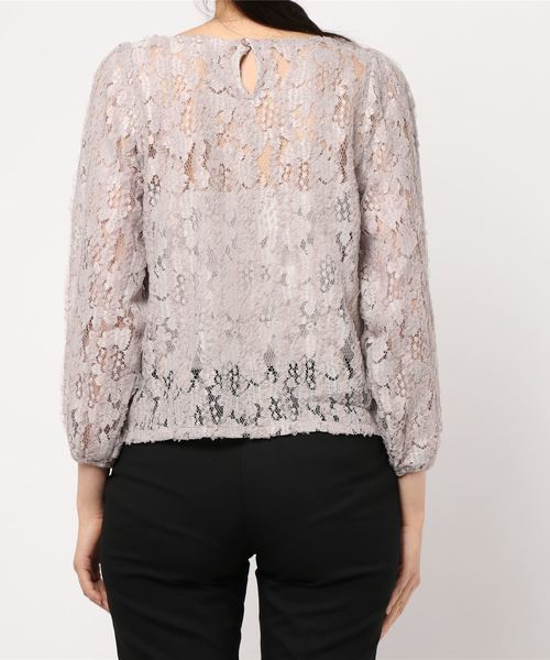 flower（フラワー）の「ゴージャスフリルトップ（シャツ/ブラウス・レディース・ベージュ/アイボリー・FREE）」の4枚目の写真