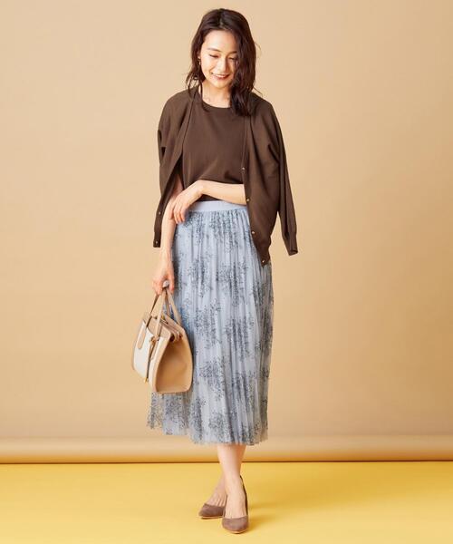 ANY SIS(エニィスィス)の「【2SET】シアードルマン ツインセット(ニット/セーター・レディース・ピンク系/ダークブラウン系/スカイブルー系・2)」の8枚目の写真