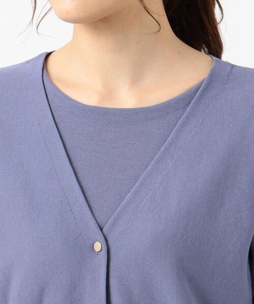 ANY SIS(エニィスィス)の「【2SET】シアードルマン ツインセット(ニット/セーター・レディース・ピンク系/ダークブラウン系/スカイブルー系・2)」の11枚目の写真