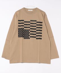 ENER（イーエヌイーアール）の「L/S Tee ”S&S FLAG”（Tシャツ/カットソー）」