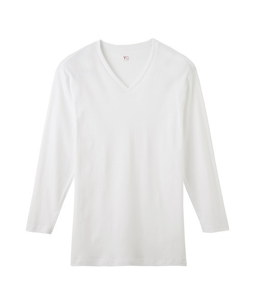 セール Yg Vネック9分袖シャツ メンズインナー Hot On Cotton インナーウェア 肌着 Yg ワイジー のファッション通販 Zozotown