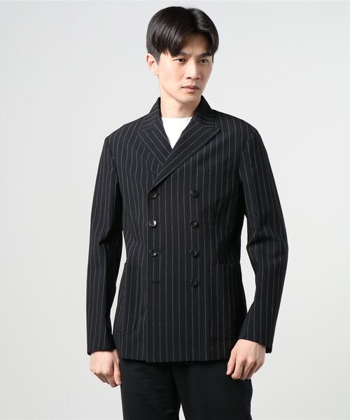 RING JACKETリングジャケットスーツ　48 グレーストライプ　春夏用 最高級なスーツ生地といえば・・・RING JACKET(リングヂャケット