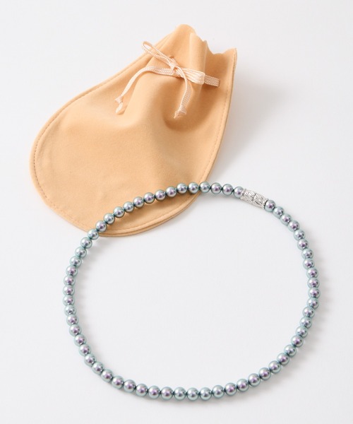 AIMER（エメ）の「【喪服用・WEB限定】マグネット式 6.5ｍｍ珠 貝パールネックレス（ネックレス・レディース・ホワイト/ブラック/グレー・FREE）」の3枚目の写真