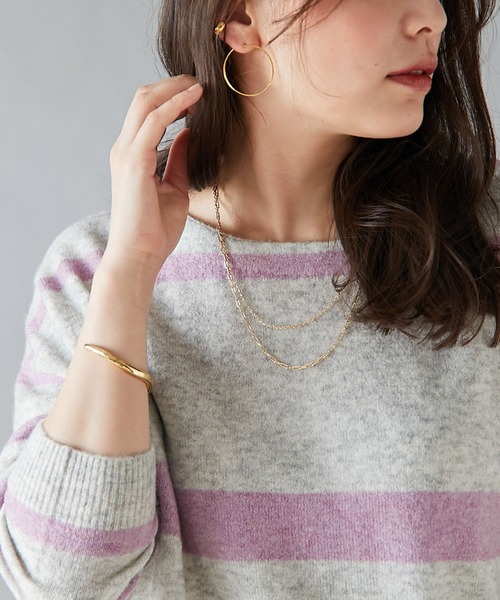 2連チェーンネックレス ブローチ コサージュ Un Dix Cors アンディコール のファッション通販 Zozotown