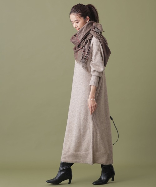 Static ワンピース ドレス Care マキシニットワンピース ワンピース Nano Universe ナノユニバース のファッション ワンピース セール お得な特別割引価格 ワンピース