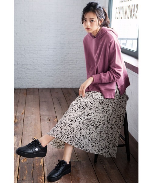 moz（モズ）の「＜moz＞厚底スニーカー（スニーカー・レディース・ブラック/ホワイト・X-LARGE/MEDIUM/LARGE/SMALL）」の5枚目の写真