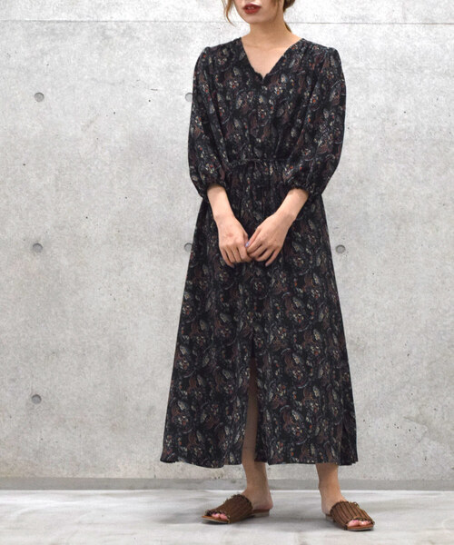 セール ブランド古着 7分袖ワンピース ワンピース W Closet ダブルクローゼット のファッション通販 Zozoused