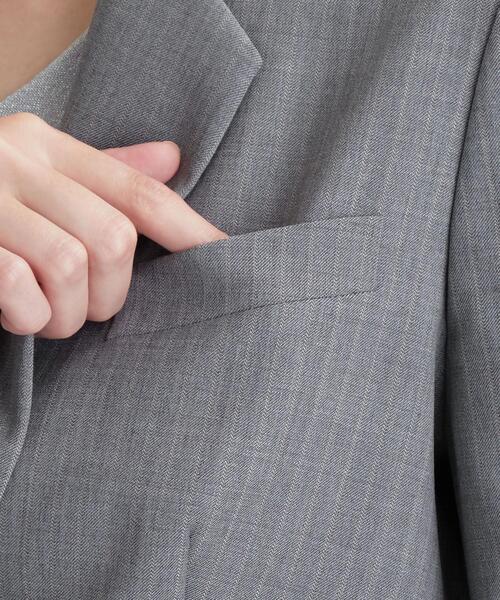 WORK TRIP OUTFITS GREEN LABEL RELAXING(ワークトリップアウトフィッツグリーンレーベル リラクシング)の「【WORK TRIP OUTFITS】◆WTO D TW ジャケット(テーラードジャケット・レディース・ライトグレー/ブラック/ネイビー・40/38/42/36/34)」の10枚目の写真