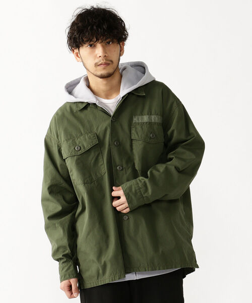 BEAMS（ビームス）の「BEAMS / ユーティリティ イージー シャツ（シャツ/ブラウス・メンズ・オリーブ/ブラック・LARGE/MEDIUM/SMALL/X-LARGE）」の21枚目の写真