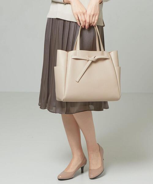 closet story（クローゼットストーリー）の「＜closet story（クローゼットストーリー）＞ ムスビベルト トートバッグ（トートバッグ・レディース・ライトグレー/ベージュ/モカ・FREE）」の3枚目の写真