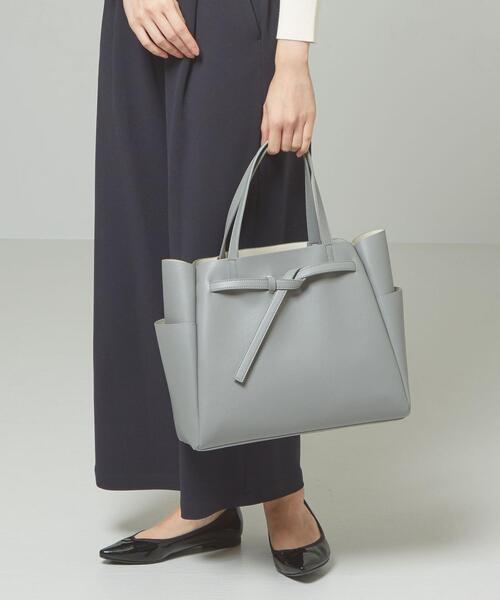 closet story（クローゼットストーリー）の「＜closet story（クローゼットストーリー）＞ ムスビベルト トートバッグ（トートバッグ・レディース・ライトグレー/ベージュ/モカ・FREE）」の12枚目の写真