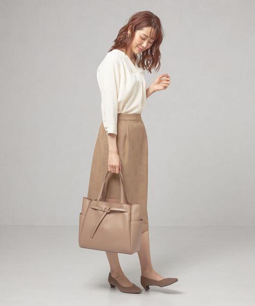 closet story（クローゼットストーリー）の「＜closet story（クローゼットストーリー）＞ ムスビベルト トートバッグ（トートバッグ・レディース・ライトグレー/ベージュ/モカ・FREE）」の15枚目の写真