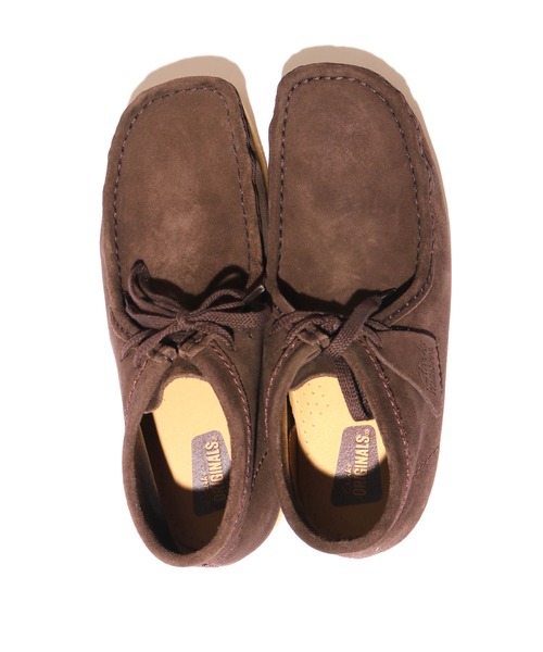 Clarks（クラークス）の「Clarks/クラークス Wallabee ワラビー Boot ワラビー スエード シューズ（ブーツ・メンズ・ダークブラウン/ベージュ・7.5/8/8.5/9）」の5枚目の写真