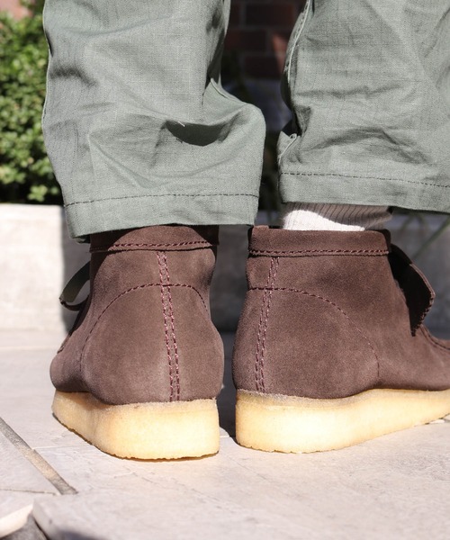 ゆたか　希少クラークススエードワラビーブーツ　9 ダークブラウン ゆたか 希少クラークススエードワラビーブーツ 9 ダークブラウン