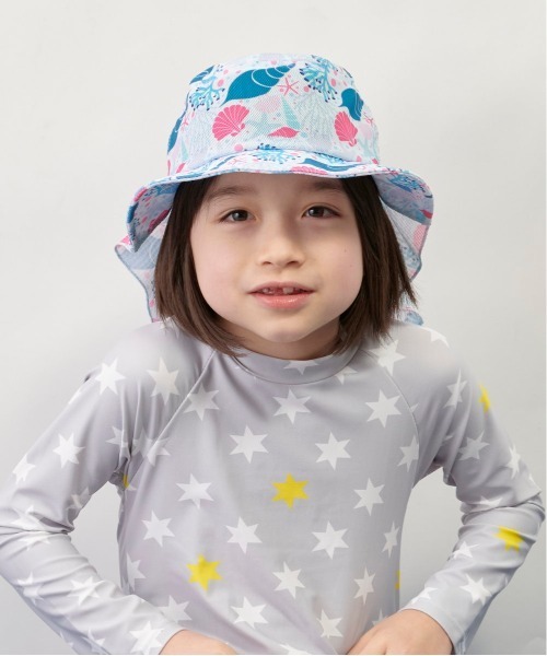 OVERRIDE（オーバーライド）の「ｷｯｽﾞ ｽｲﾑﾀﾚﾂｷﾊｯﾄｼｪﾙ（ハット・キッズ・ライトブルー・FREE）」の3枚目の写真