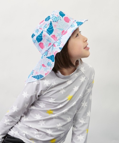 OVERRIDE（オーバーライド）の「ｷｯｽﾞ ｽｲﾑﾀﾚﾂｷﾊｯﾄｼｪﾙ（ハット・キッズ・ライトブルー・FREE）」の4枚目の写真