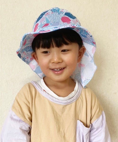 OVERRIDE（オーバーライド）の「ｷｯｽﾞ ｽｲﾑﾀﾚﾂｷﾊｯﾄｼｪﾙ（ハット・キッズ・ライトブルー・FREE）」の5枚目の写真