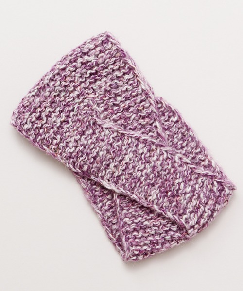 チャイハネ（チャイハネ）の「【チャイハネ】ジプミークロスニットヘアバンド（ヘアバンド・レディース・ホワイト/ブラック/パープル/ターコイズブルー・FREE）」の6枚目の写真