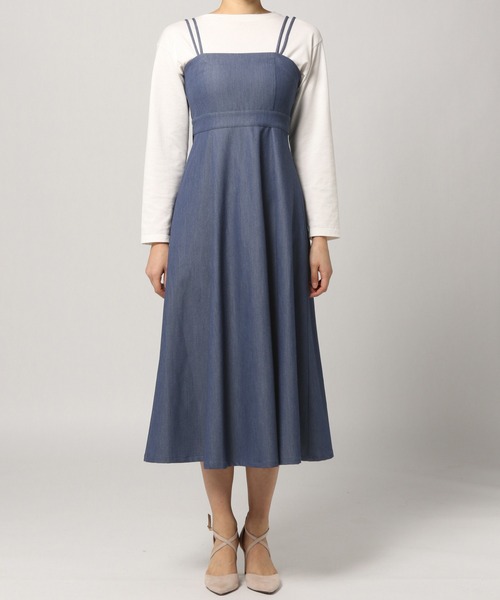 アンデミュウ　アイラインドレス 楽天市場】キンボタンIラインワンピース Andemiu アンデミュウ