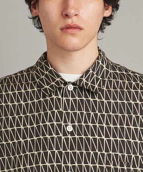 人気＜Steven Alan＞ TRANGL/P CAMP COLLAR シャツ Steven Alan（スティーブンアラン）の「＜Steven Alan＞ TRANGL/P CAMP