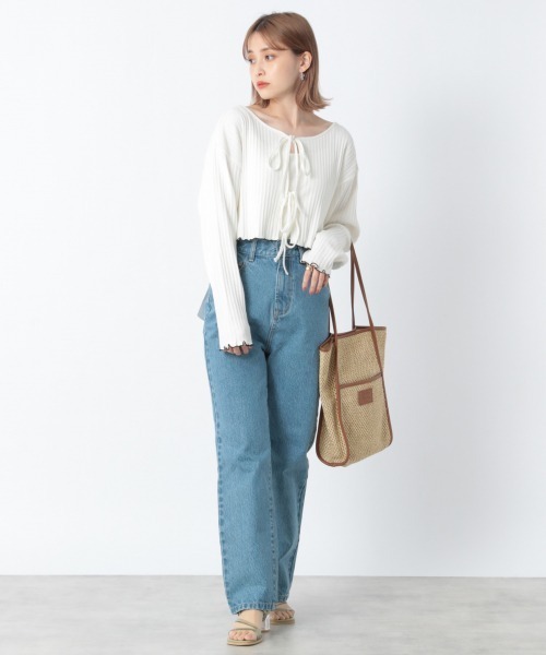 Heather（ヘザー）の「ランダムテレコトップス＆キャミソールＳＥＴ　941495（Tシャツ/カットソー・レディース・ホワイト/ブラック/グリーン系その他・FREE）」の5枚目の写真