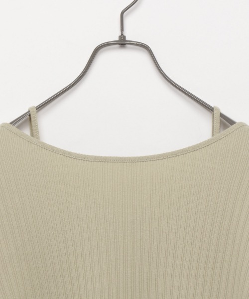 Heather（ヘザー）の「ランダムテレコトップス＆キャミソールＳＥＴ　941495（Tシャツ/カットソー・レディース・ホワイト/ブラック/グリーン系その他・FREE）」の6枚目の写真