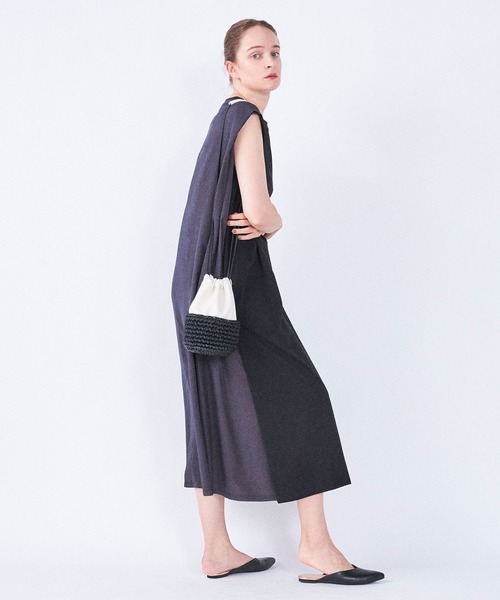 Laugoa(ラウゴア)の「VLA ショルダー かごバッグ(かごバッグ・レディース・ブラック/パープル/シルバー/アイボリー・9)」の12枚目の写真