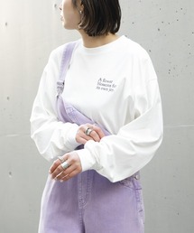AS KNOW AS PINKY | 花咲くJOYビッグロンＴ(Tシャツ/カットソー)