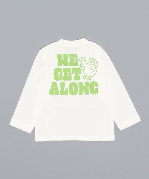 LB CLUB(エルビークラブ)の「天竺100WANIにわとりptTシャツ(Tシャツ/カットソー・キッズ・ホワイト/パープル・100/110/120/130/90)」の3枚目の写真