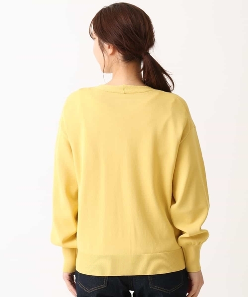 a.v.v（アーヴェヴェ）の「【洗える/アンサンブル対応】Ｖネックカーディガン（カーディガン/ボレロ・レディース・ライトイエロー/ブラック/ホワイト・36/40/34/42/38）」の19枚目の写真