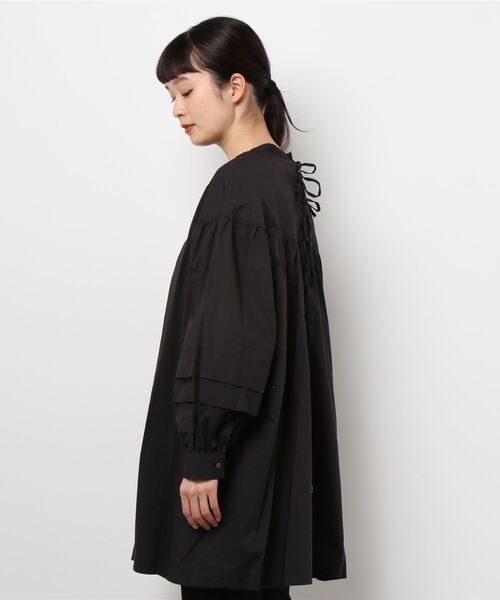 flower（フラワー）の「エアリーリボンチュニック（チュニック・レディース・ホワイト/ブラック・FREE）」の4枚目の写真