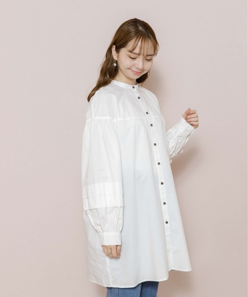 flower（フラワー）の「エアリーリボンチュニック（チュニック・レディース・ホワイト/ブラック・FREE）」の2枚目の写真